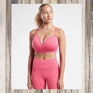 ATHLETA EMBRACE BRA D-DD IN DRAGONFRUIT PINK NWT